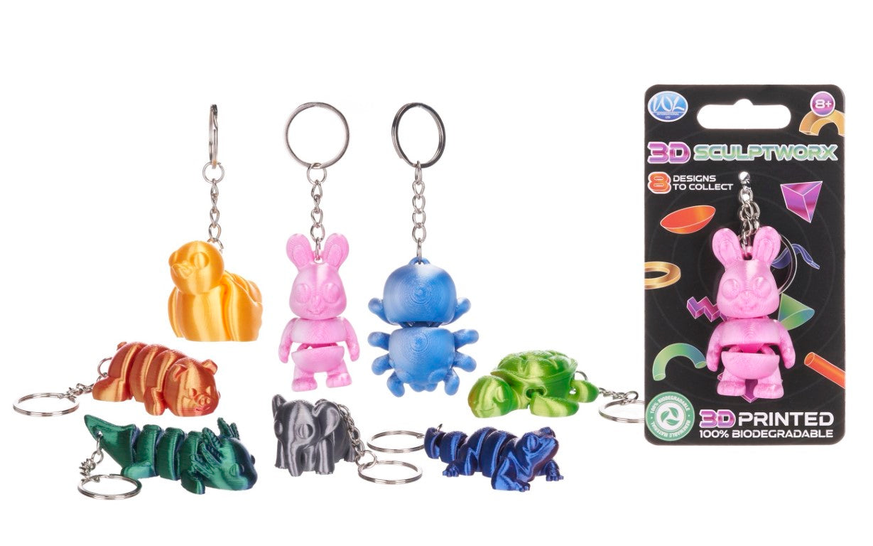3D Printed Toy Animal Keyring