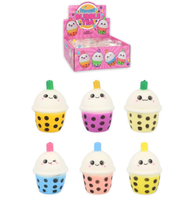 Bubble Tea Squeeze Toy 7.5cm (Assorted Designs)