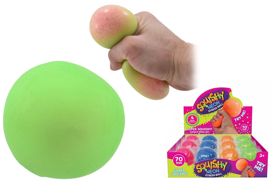 Neon 7cm Squishy Stress Ball ( Assorted Colours )