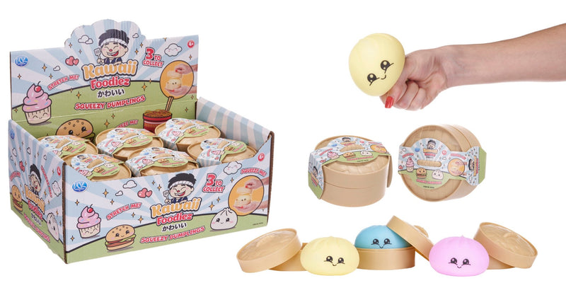 Squeezey Dumpling 8.5cm In a Basket