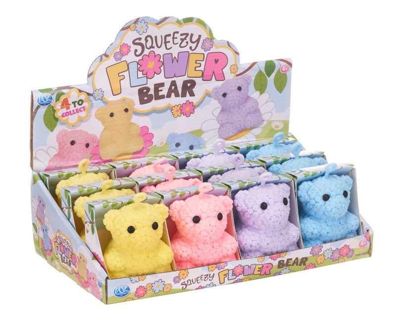 Squeezy Flower Bear 9.5cm