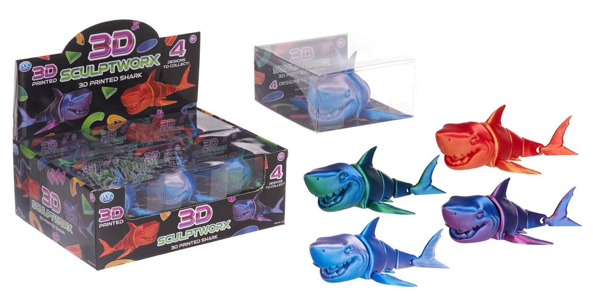 3D Printed Shark Toy 16cm