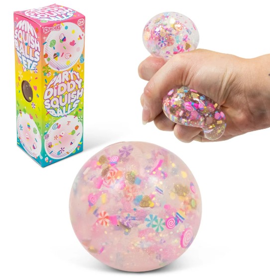 Scrunchems Party Food Diddy Squish Ball 3pack