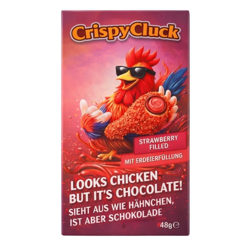 Cluck Strawberry Chocolate Lollipop x 18 ( £1 Each )