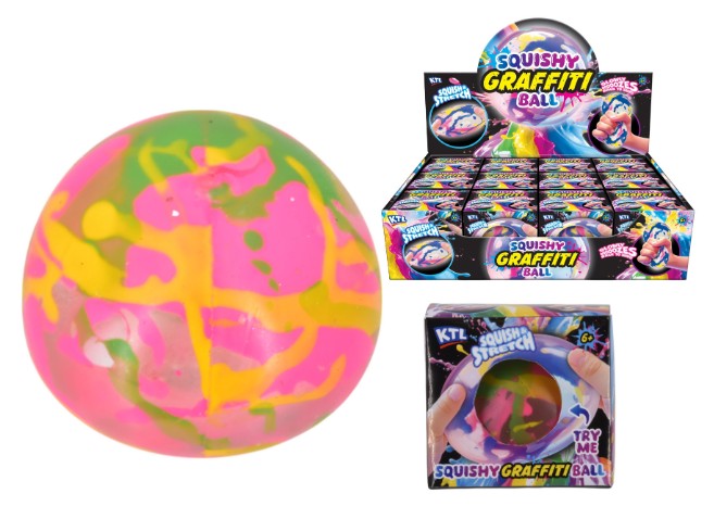 Squishy Graffiti Ball In Display Box